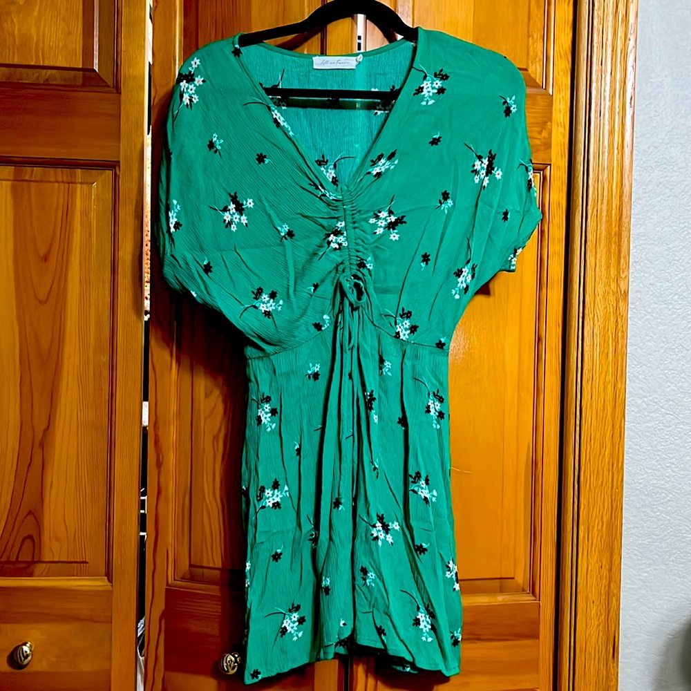 Green Floral Dress